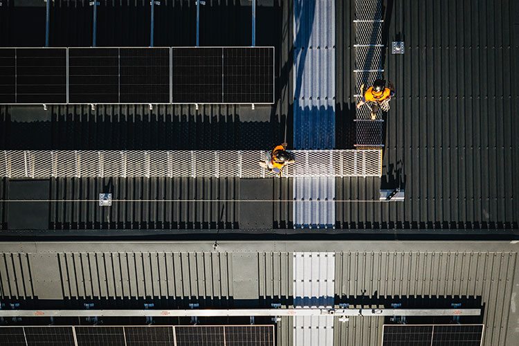 Fall prevention systems protecting workers
